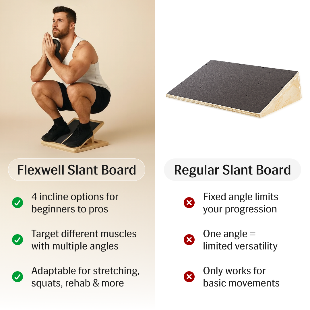 Calf Stretch Board Foot Stretcher Adjustable Slant Board Calf